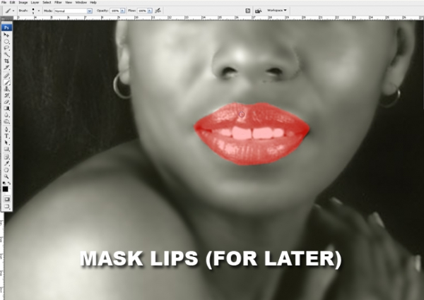 Creation of The power of photoshop: Step 3